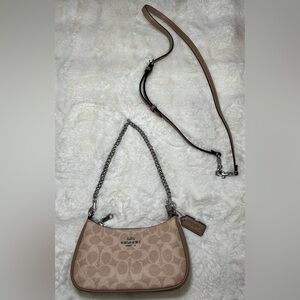 Teri Mini Crossbody Bag (In Silver/Sand/Taupe)